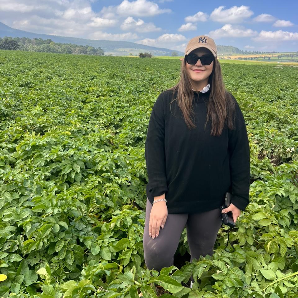 Persona de Agromar&iacute;a de pie en un cultivo